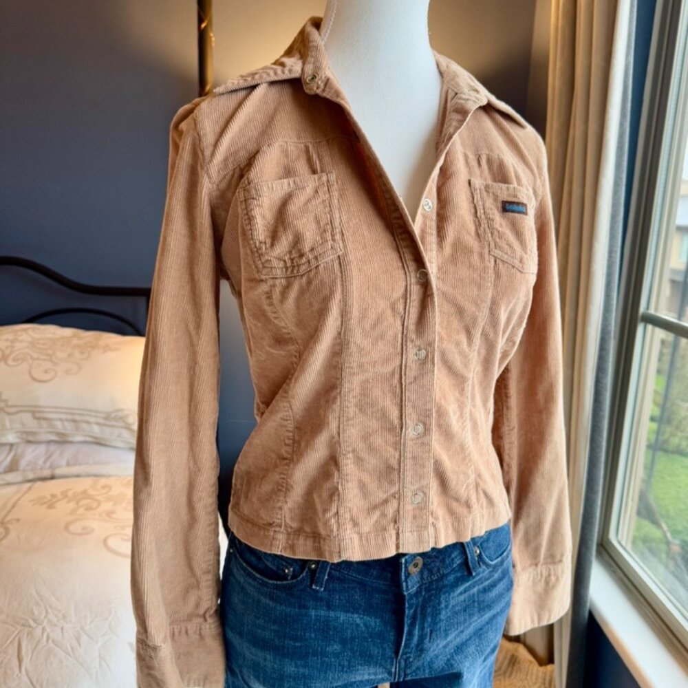 Vintage Talula Aritzia Corduroy Cowgirl Shirt Light Jacket XS